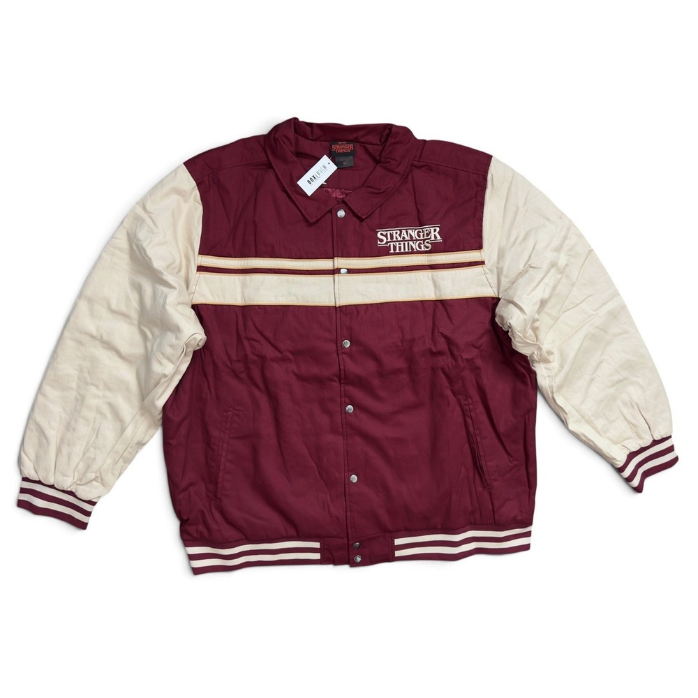 Stranger Things Varsity Bomber Embroidered Jacket Unisex Size 4X